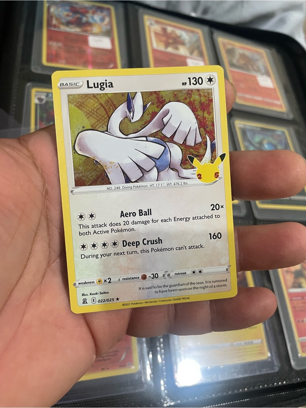 Lugia Halo Pokemon Card